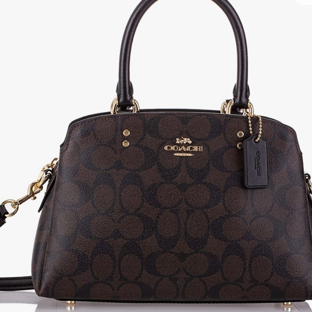 NWT Coach Mini Lillie Carryall In Signature Canvas